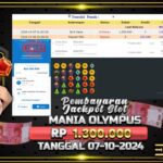 BUKTI JACKPOT SLOT MANIA OLYMPUS TERPERCAYA DI INDONESIA TGL 07-10-2024