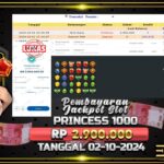 BUKTI JACKPOT SLOT STARLIGHT PRINCESS TERPERCAYA DI INDONESIA TGL 02-10-2024